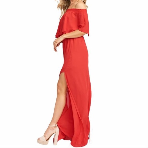 NWT Show Me Your Mumu Hacienda Maxi Dress Red Large - Picture 2 of 7